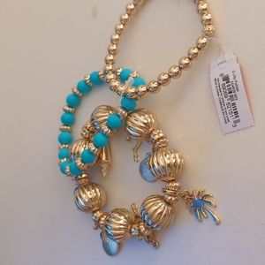 Lilly Pulitzer shell seeker bracelet set of three